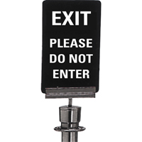 "Exit: Please Do Not Enter" Crowd Control Sign, 11" x 7", Plastic, English SG129 | Nassau Supply