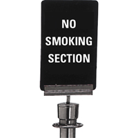 "No Smoking" Crowd Control Sign, 11" x 7", Plastic, English SG130 | Nassau Supply