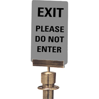 "Exit: Please Do Not Enter" Crowd Control Sign, 11" x 7", Plastic, English SG135 | Nassau Supply