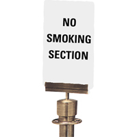 Enseigne de contrôle des foules « No Smoking Section », 11" x 7", Plastique, Anglais SG139 | Nassau Supply