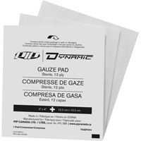 Gaze Dynamic, Tampon, 4" lo x 4" la, St&eacute;rile, Dispositif m&eacute;dical Classe 1 Nassau Supply