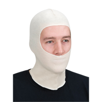 Spray Sock Head Cover, Cotton, White Nassau Supply