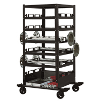 Six Tier Storage Cart, Steel SGC240 | Nassau Supply