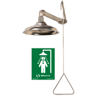 All Stainless Steel Drench Shower, Wall-Mount SGC281 | Nassau Supply