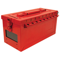 Petit boîtier verrouillable pour groupe, Rouge Nassau Supply