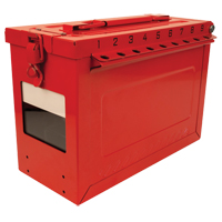 Grand boîtier verrouillable pour groupe, Rouge Nassau Supply