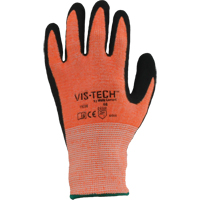 Vis-Tech Y9294 Cut Resistant Gloves, Size 6/X-Small, 13 Gauge, Polyurethane Coated, Stainless Steel Shell, ANSI/ISEA 105 Level 4 SGC434 | Nassau Supply