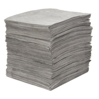 Premium Meltblown Sorbent Pads, Universal, 15" x 18", 25 gal. Absorbancy Nassau Supply
