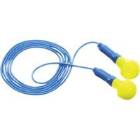 E-A-R Push-Ins Earplugs, Corded, Pair - Polybag, 28/23 dB NRR, One-Size Nassau Supply
