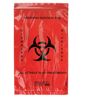 Sacs pour d&eacute;chets dangereux Dynamic, Biorisque, 9" lo x 6" la, 2,0 mils Nassau Supply