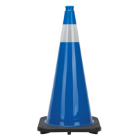 Premium Traffic Cone, 28", Blue, 4" Reflective Collar(s) SGD694 | Nassau Supply
