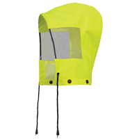 6037H Capuchon pour manteau de s&eacute;curit&eacute; imperm&eacute;able pour le contr&ocirc;le de la circulation, Jaune lime haute visibilit&eacute;, Polyester Nassau Supply
