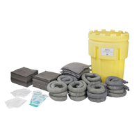 Spill Kit, Universal, Salvage Drum, 95 US gal. Absorbancy SGD801 | Nassau Supply