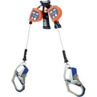C&acirc;ble de s&eacute;curit&eacute; autor&eacute;tractable pour rebord Nano-Lok, 7', Acier inoxydable, Pivotant Nassau Supply