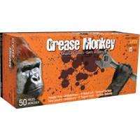 Grease Monkey&reg; Gloves, Medium, Latex, 15-mil, Powder-Free, Blue Nassau Supply