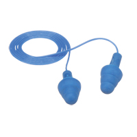 Bouchons d'oreilles d&eacute;tectables E-A-Rsoft UltraFit, Avec cordon, R&eacute;gulier, Vrac - Sac en poly, NRR dB 25 Nassau Supply
