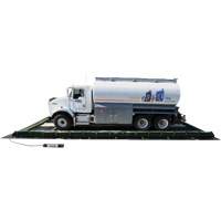 Ride-Side Berm Secondary Containment for Vehicles, 7,500 US gal. Capacity, 20' W x 40' L x 15" H, L-Bracket Nassau Supply