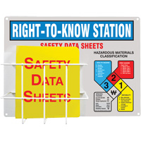 Station d'information de style panier en aluminium, Anglais, Compris reliures Nassau Supply