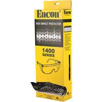 Lunettes de s&eacute;curit&eacute; s&eacute;rie 1400 Veratti Tuff Spec avec boîte distributrice Encon, Lentille Transparent, ANSI Z87+/R&eacute;pond ou surpasse la norme CSA Z94.3 Nassau Supply
