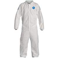 Coveralls, Medium, White, Tyvek&reg; 400 D Nassau Supply