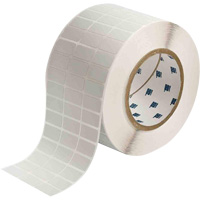 Glossy Rating Plate Labels, Metalized Polyester, 1" L x 0.5" H, Silver Nassau Supply