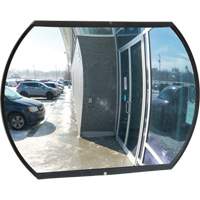 Roundtangular Convex Mirror with Bracket, 20" H x 30" W, Indoor/Outdoor SGI559 | Nassau Supply