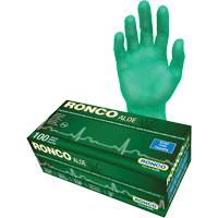 Gants jetables avec alo&egrave;s, Petit, Vinyle, 5 mils, Sans poudre, Vert Nassau Supply