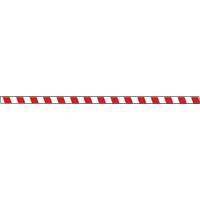 Marqueur robuste pour le sol Tough-Mark, Rectangle, 48" lo x 2" la, Rouge et blanc, Poly&eacute;thyl&egrave;ne Nassau Supply