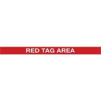 Marqueur robuste pour le sol Tough-Mark, Rectangle, 48" lo x 2" la, Rouge, Poly&eacute;thyl&egrave;ne Nassau Supply
