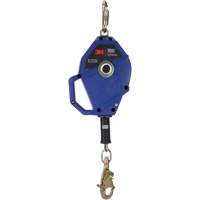 Cordage de s&eacute;curit&eacute; autor&eacute;tractable avec verrouillage intelligent, 30', Acier galvanis&eacute;, Pivotant Nassau Supply