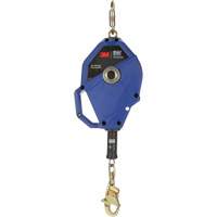 Cordage de s&eacute;curit&eacute; autor&eacute;tractable avec verrouillage intelligent, 50', Acier galvanis&eacute;, Pivotant Nassau Supply