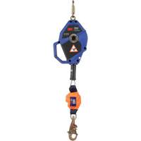 Cordage de s&eacute;curit&eacute; autor&eacute;tractable avec verrouillage intelligent, 20', Acier galvanis&eacute;, Pivotant Nassau Supply