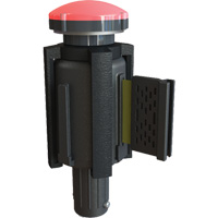 PLUS Barrier System Strobe Light Bracket & Red Strobe Light, Black SGL034 | Nassau Supply