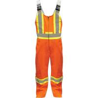 Overalls, Poly-Cotton, Small, High Visibility Orange Nassau Supply