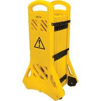 Portable Mobile Barrier, 40" H x 13' L, Yellow SGO660 | Nassau Supply