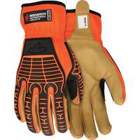 UltraTech™ Impact Gloves, Medium, Grain Leather Palm, Slip-On Cuff SGO739 | Nassau Supply