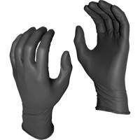 Grease Monkey&reg; Disposable Gloves, Small, Nitrile, 5-mil, Powder-Free, Black Nassau Supply
