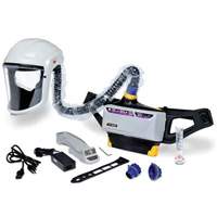 Versaflo Powered Air Purifying Respirator Painter's Kit, Headcover & Faceshield, Lithium-Ion Battery Nassau Supply