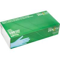 Gants jetables de calibre m&eacute;dical r&eacute;sistants &agrave; la perforation, Grand, Nitrile, 4,5 mils, Sans poudre, Bleu, Classe 2 Nassau Supply