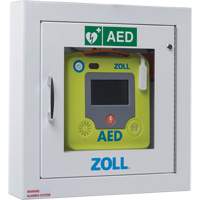 Semi-Recessed AED Wall Cabinet, Zoll AED 3™ For, Non-Medical SGP850 | Nassau Supply