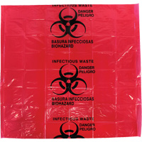 Dynamic™ Infectious Waste Bags, Infectious Waste, 24" L x 24" W, 12 microns, 50 /pkg. SGQ005 | Nassau Supply