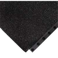 Tapis antifatigue 24/Seven Locksafe, Textur&eacute;, 3' x 3' x 5/8", Noir, Nitrile Nassau Supply