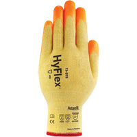 HyFlex<sup>®</sup> High Visibility Cut-Resistant Gloves, Size 6, 13 Gauge, Foam Nitrile Coated, Stainless Steel/Kevlar<sup>®</sup>/Spandex Shell, ASTM ANSI Level A5/EN 388 Level E SGQ985 | Nassau Supply