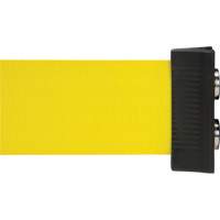 Wall Mount Barrier with Magnetic Tape, Steel, Screw Mount, 7', Yellow Tape SGR023 | Nassau Supply