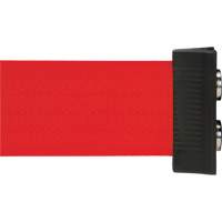 Wall Mount Barrier with Magnetic Tape, Steel, Screw Mount, 7', Red Tape SGR024 | Nassau Supply