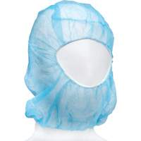 Disposable Hood, Polypropylene, Blue Nassau Supply