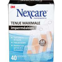 Nexcare Max-Hold Waterproof Bandages, Assorted, Plastic, Sterile Nassau Supply