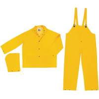 Classic Series Rain Suit, Polyester/PVC, Large, Yellow SGS971 | Nassau Supply