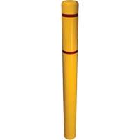 Bollard Cover, 6" Dia. x 52" L, Yellow Nassau Supply