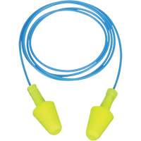 Bouchons d'oreilles &agrave; ajustement souple E-A-R, Vrac - Sac en poly, Avec cordon Nassau Supply